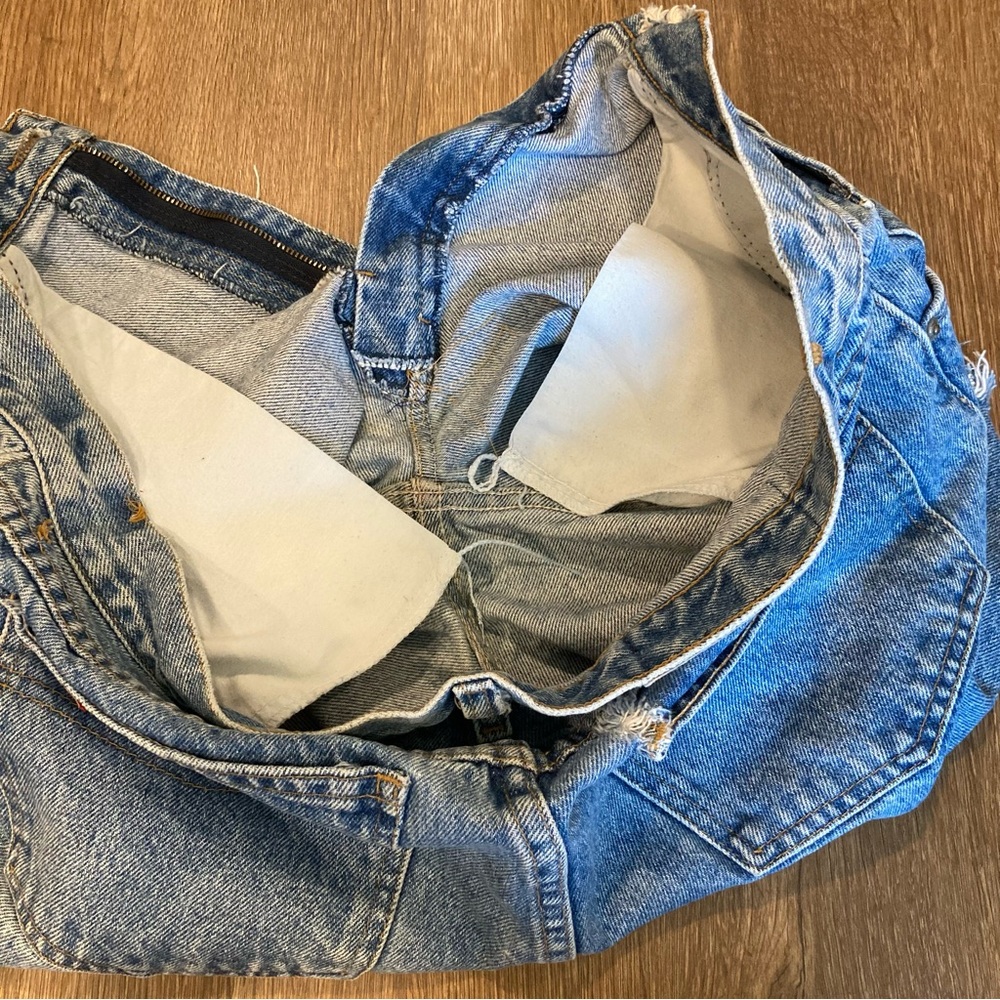 Mismatch Day Shorts Vintage Jordache Jean Cutoff Shorts Denim High Rise - Picture 13 of 13
